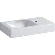 Geberit iCon kézmosó pakolófelülettel 53x13,5x31cm, csaplyuk jobb oldalt, túlfolyó nélkül (124053000)