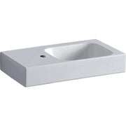 Geberit iCon kézmosó pakolófelülettel 53x13,5x31cm, csaplyuk bal oldalt, túlfolyó nélkül (124153000)