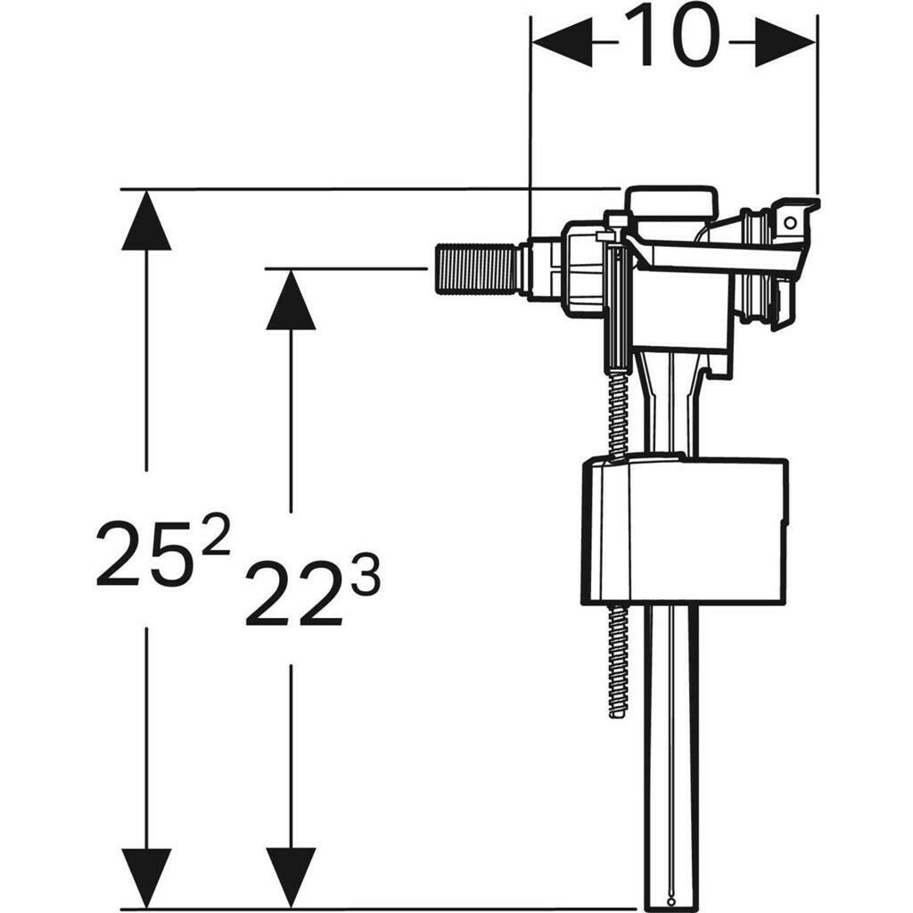 Geberit ImpulsBasic 330 töltőszelep WC - tartályhoz (136.703.00.3)