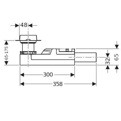 Geberit CleanLine beépítő alapkészlet 65 mm bűzzárral 154.152.00.1