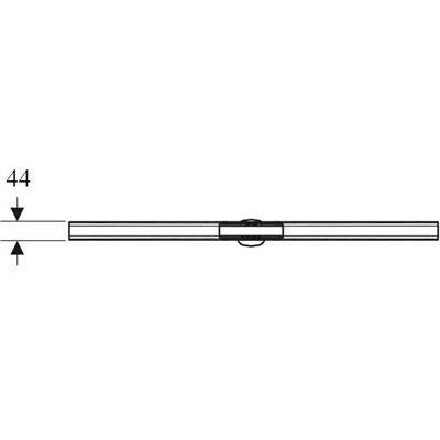 Geberit CleanLine 80 zuhanyfolyóka pezsgő színű/polírozott, 30 - 90cm, easy - to - clean bevonattal (154.440.39.1)