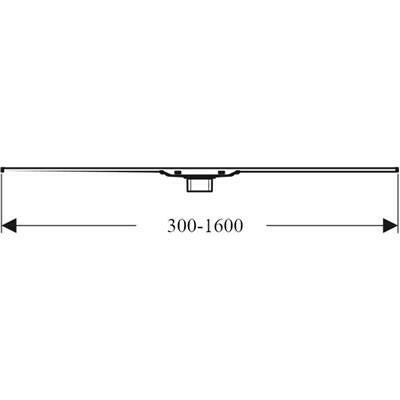 Geberit CleanLine 20 zuhanyfolyóka fényes/rozsdamentes 30 - 160cm (154.453.KS.1)