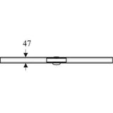 Geberit CleanLine 60 zuhanyfolyóka vékony rozsdam.30-130cm-1