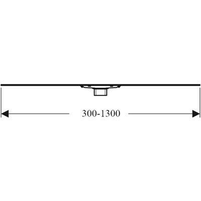 Geberit CleanLine 60 zuhanyfolyóka vékony rozsdamentes 30 - 130cm (154.459.00.1)