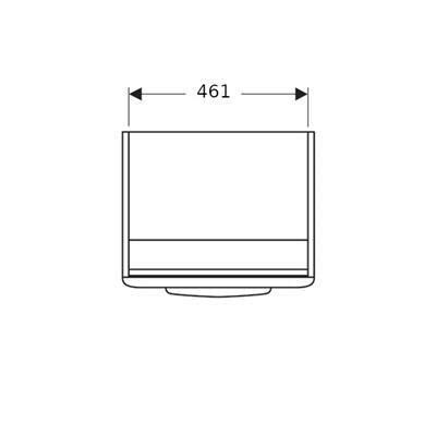 Geberit Selnova alsószekrény mosdóhoz 1 ajtóval 49,3x55,7x42,6 cm-4