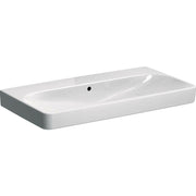 Geberit Smyle Square mosdó 90x16,5x48cm, csaplyuk nélkül, túlfolyóval (500.250.01.1)