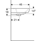 Geberit Selnova Square mosdó 60 cm csaplyuk középen kifutó-3