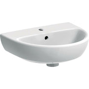 Geberit Selnova kézmosó, 45x17x37cm, csaplyuk középen, túlfolyóval (500.324.01.1)
