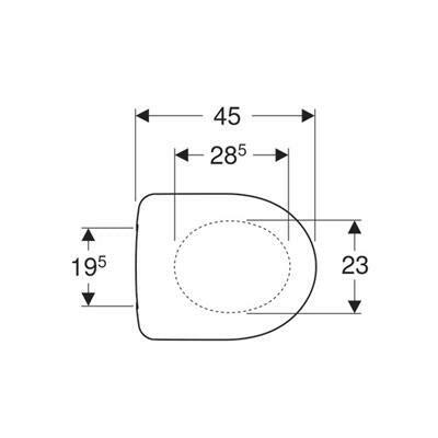 Geberit Selnova WC ülőke tetővel, soft close, korábbi cikkszám: M30112 (500.333.01.1)