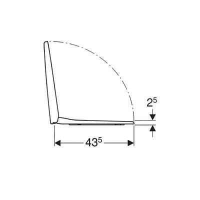 Geberit Selnova WC ülőke tetővel, soft close, korábbi cikkszám: M30112 (500.333.01.1)