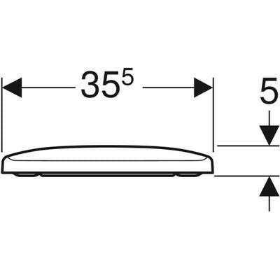 Geberit Selnova Square WC tető-2