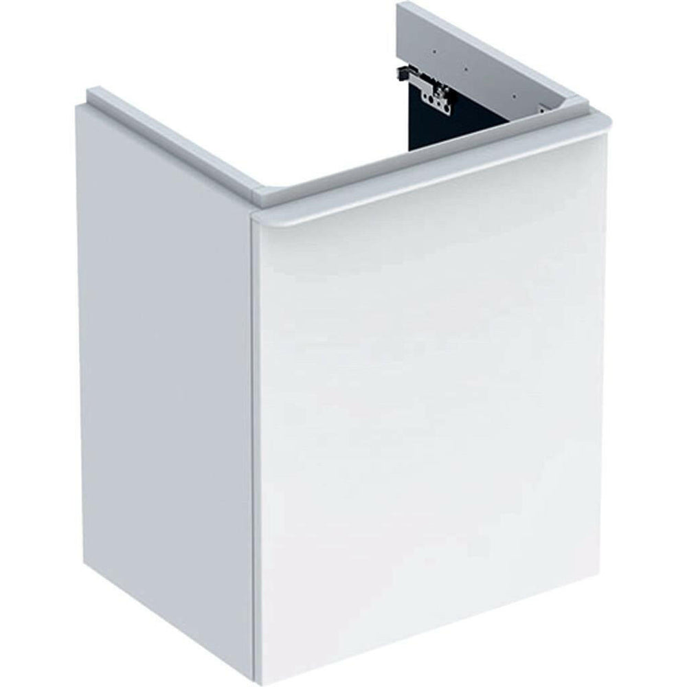 Geberit Smyle Square alsó szekrény kézmosóhoz, jobbos ajtó, 44.2x61.7x35.6cm, magasfényű lakkozott fehér (500.350.00.1)