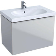Geberit Acanto alsó szekrény mosdóhoz, 1 fiók, 1 belső fiók, bűzzár, homokszürke, 74x53,5x47,5 cm (500.611.JL.2)