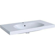 Geberit Acanto mosdó pakolófelülettel, EFF1 rögzítés, 90x16.8x48.2cm, csaplyuk középen, túlfolyóval ( 500.623.01.2 )