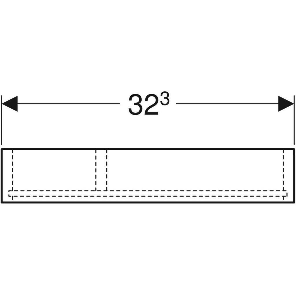 Geberit Smyle Square fiókbetét, T osztású, 32,3x5,9x15cm-2