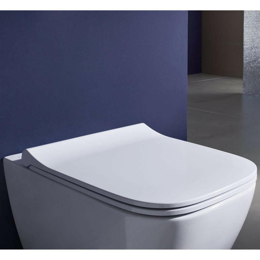 Geberit Smyle Square WC ülőke tetővel, keskeny kivitel, gyorskioldó, lecsapódásgátló (500.688.01.1)