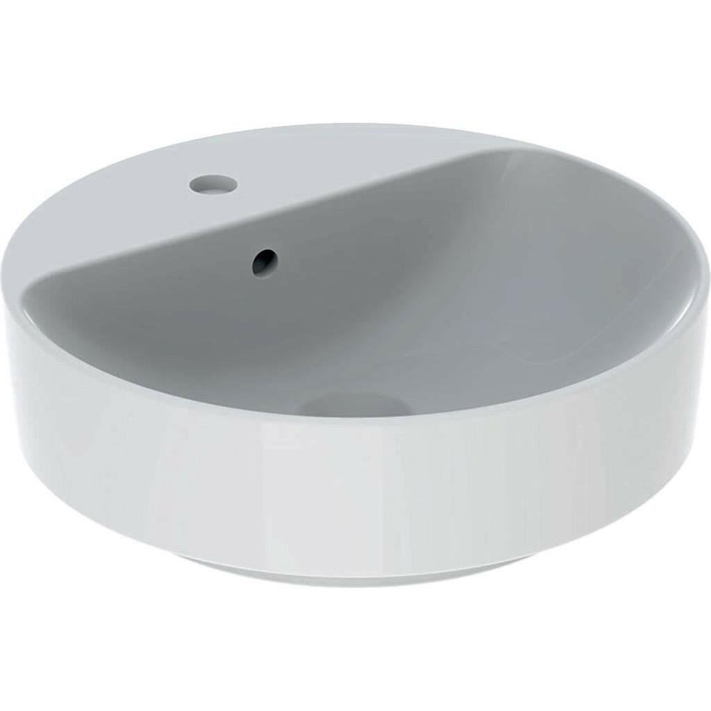 Geberit Variform pultra ültethető mosdó, kerek, túlfolyóval 45cm fehér (500.769.01.2)