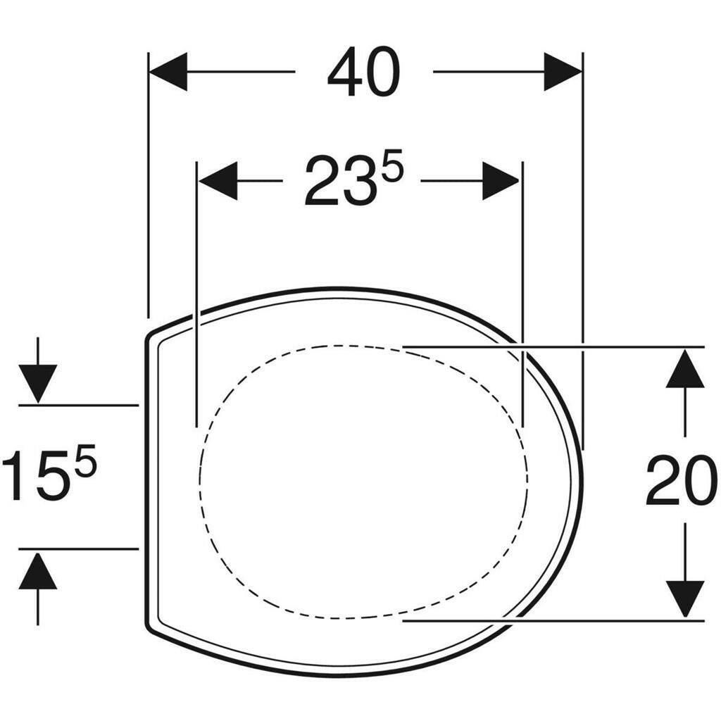 Geberit Bambini gyermek WC tető, fehér-1