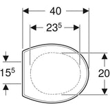 Geberit Bambini gyermek WC tető, fehér-1