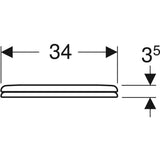 Geberit Bambini gyermek WC tető, fehér-2