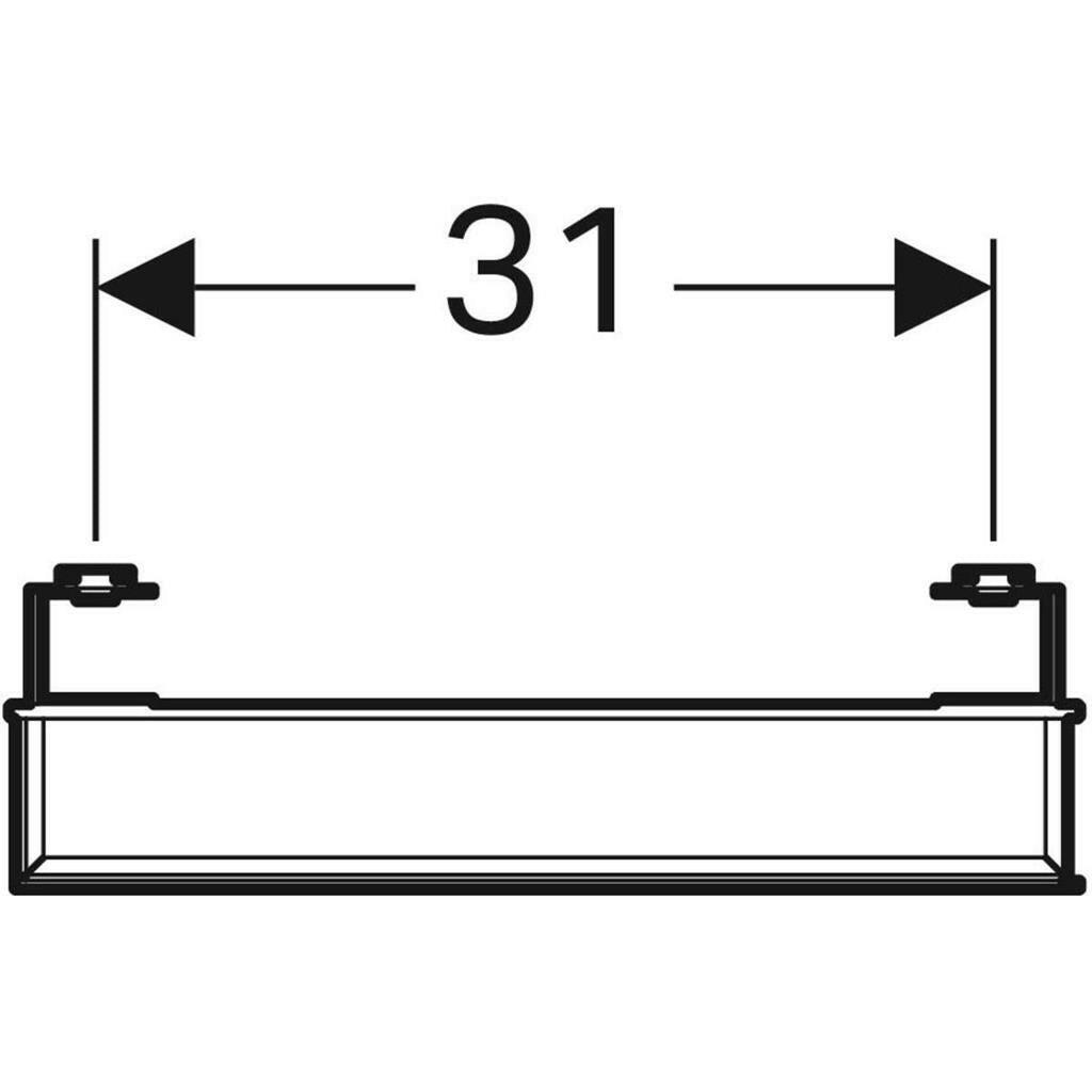 Geberit iCon tükör világítással, 37x110x10,4cm, 9w (840537000)