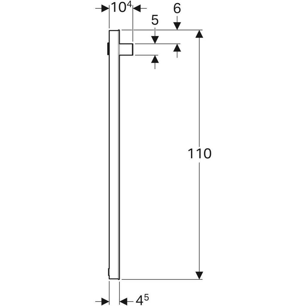Geberit iCon tükör világítással, 37x110x10,4cm, 9w (840537000)