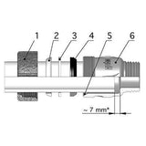 GEBO EGYENES K-B ÖSSZEKÖTŐ 1/2" QA-2