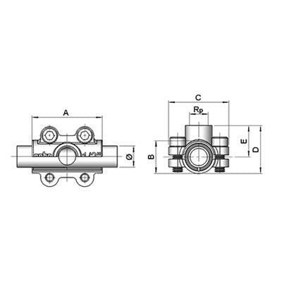 GEBO MEGCSAPOLÓ 3/4 "-1/2 "ANB-3