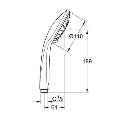Grohe Euphoria 110 Duo zuhanyfej (27220000)