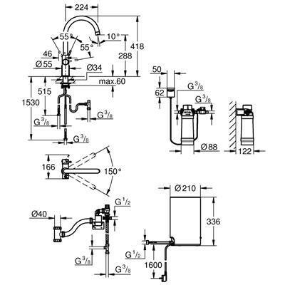 Grohe Red II Duo C - kifolyóval és bojlerrel (30083001)