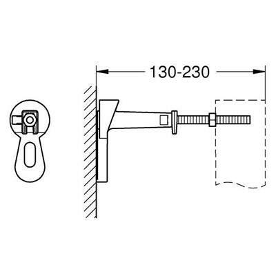 Grohe Rapid falsík előtti rögzítő készlet (3855800M)