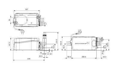 GRUNDFOS SOLOLIFT2 + D - 2 kompakt szennyvízátemelő szivattyú 97775318
