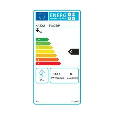 Hajdu ZV80 ErP elektromos vízmelegítő 80 literes, vízszintes (2111811221)