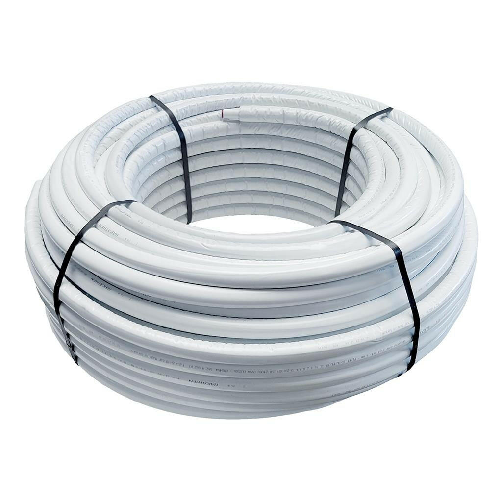 HAKA 5 rétegű alubetétes szigetelt cső 16x2/6 mm fehér színű (680.1777)