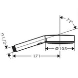 Hansgrohe Pulsify Select Kézizuhany 105, 3 jet Activation EcoSmart-1