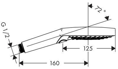 Hansgrohe Raindance Select S120 3jet kézizuhany, fehér/króm (26530400)