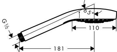 Hansgrohe Croma Select S Multi kézizuhany DN15 fehér/króm (26800400)