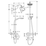 Hansgrohe Croma 100 Showerpipe egykaros-2