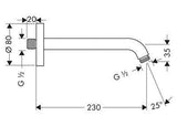 Hansgrohe zuhanykar 230 mm-1