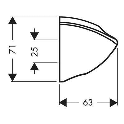 Hansgrohe Porter'C zuhanytartó (27521000)