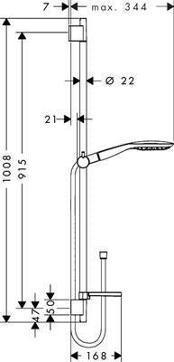 Hansgrohe Raindance Select E 150/Unica'S Puro 90 cm zuhanyszett (27857000)