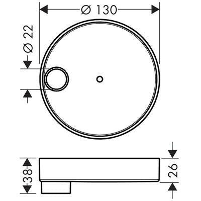 Hansgrohe Casetta'S Puro szappantartó (28679000)