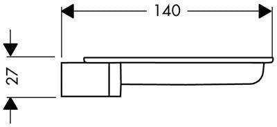Hansgrohe Casetta'S szappantartó (28684000)