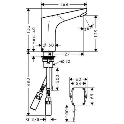 Hansgrohe Focus mosdó csaptelep elemes ( 31171000 )
