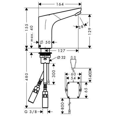 Hansgrohe Focus mosdó csaptelep elektronikus 230 V ( 31174000 )