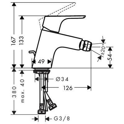 Hansgrohe Focus bidé csaptelep (31920000)