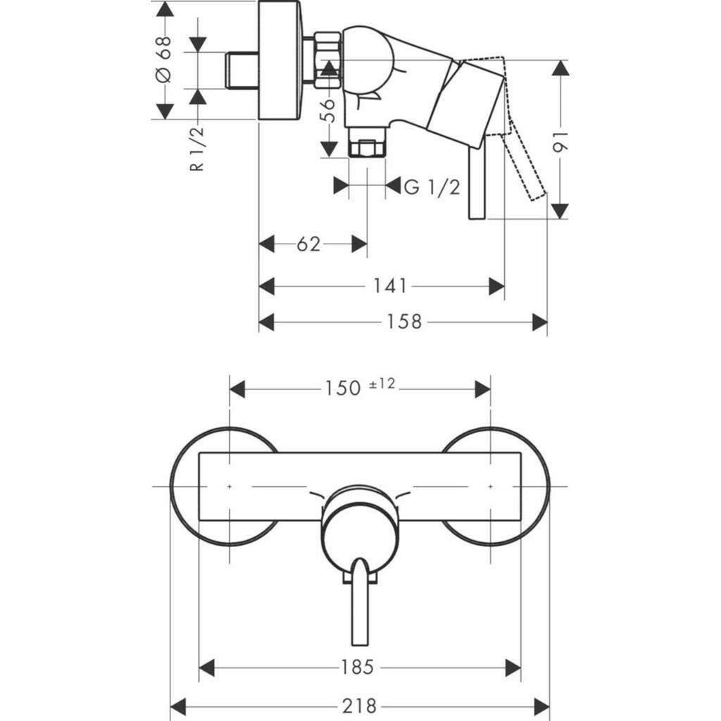 Hansgrohe Talis zuhany csaptelep (Kiállított termék) (32640000)