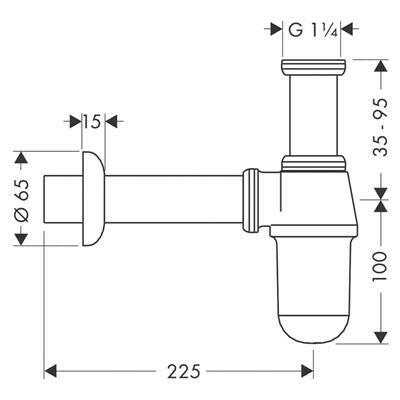 Hansgrohe Standard búraszifon (52053000)