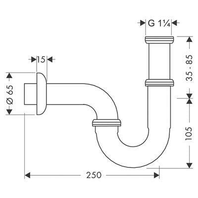 Hansgrohe Standard csőszifon (53002000)