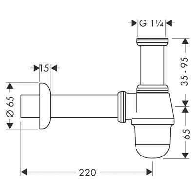 Hansgrohe Standard bidé búraszifon (55213000)